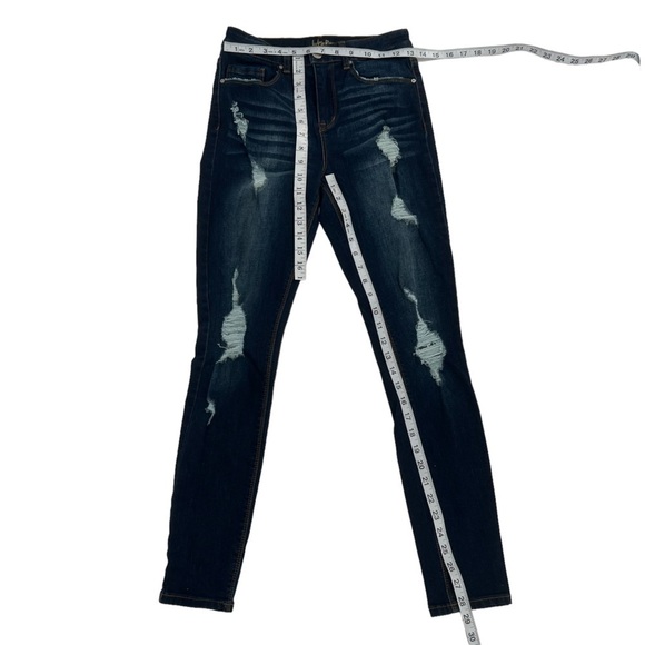 Indigo Rein Curvy Distressed Jeans Size 7 Women’s - Picture 4 of 5